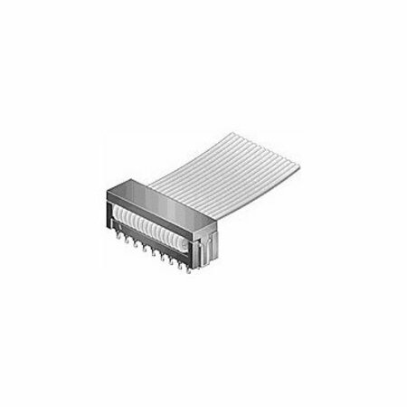 FCI Board Connector, 34 Contact(S), 2 Row(S), Male, Straight, 0.1 Inch Pitch, Solder Terminal, Locking,  69830-034LF